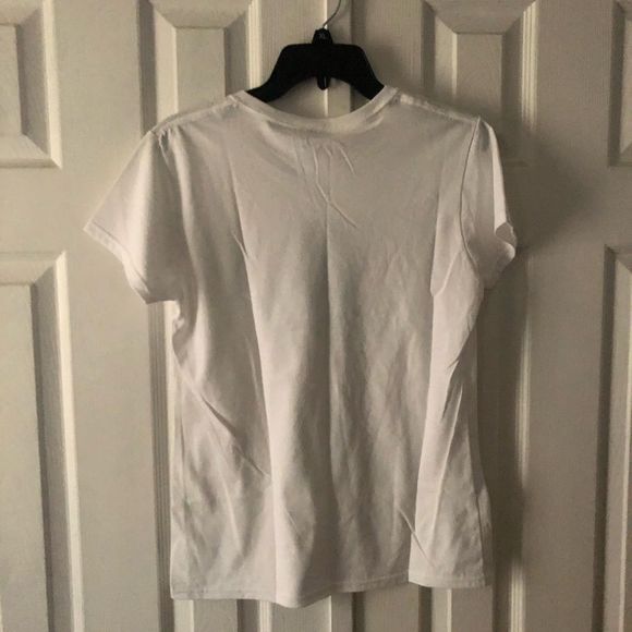 Gildan white C.S.Lewis hand tree roots t-shirt size M - Picture 2 of 3